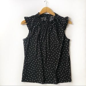 Polka Dot Cap sleeve blouse